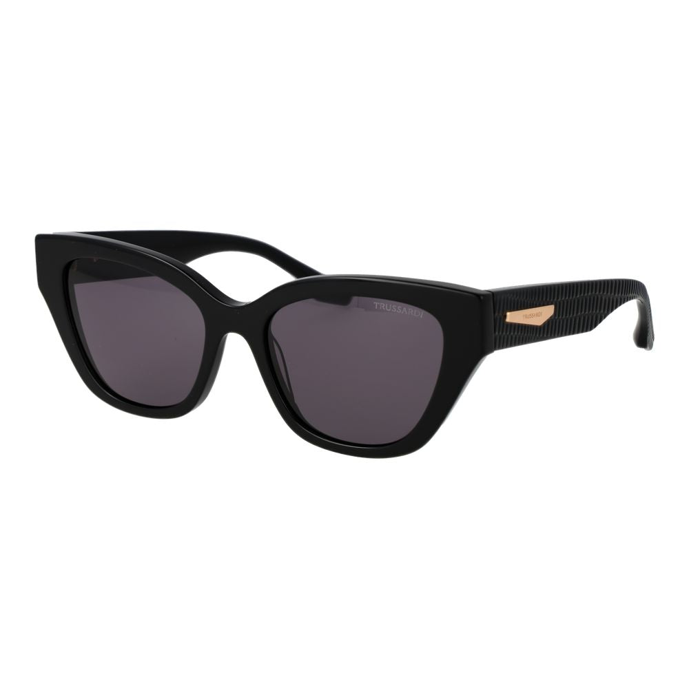 Trussardi Schwarze Sonnenbrille aus Acetat