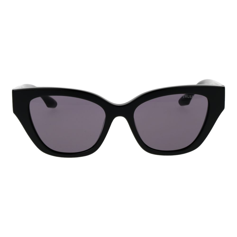 Trussardi Schwarze Sonnenbrille aus Acetat
