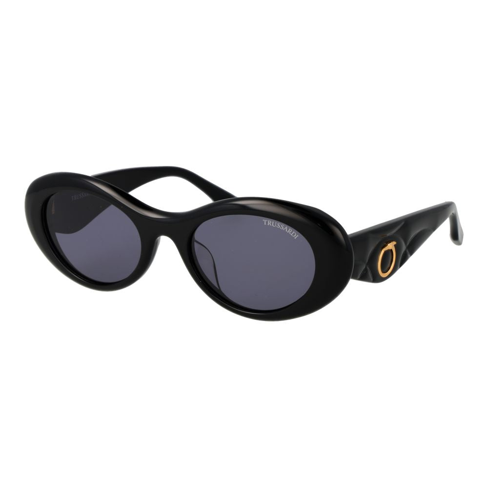 Trussardi Schwarze Sonnenbrille aus Acetat