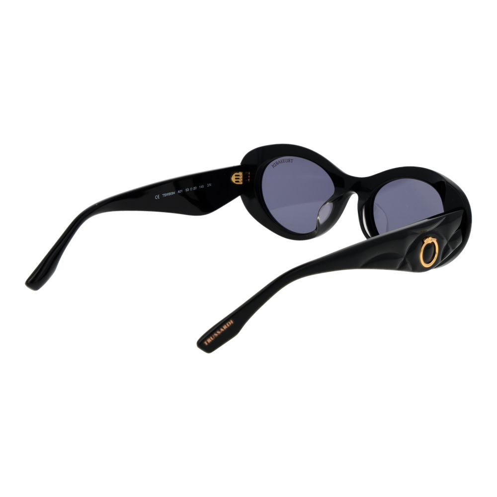 Trussardi Schwarze Sonnenbrille aus Acetat