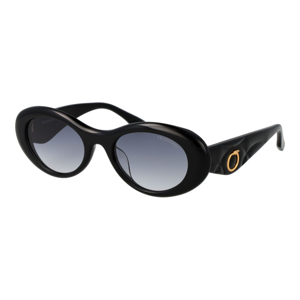 Trussardi Schwarze Sonnenbrille aus Acetat