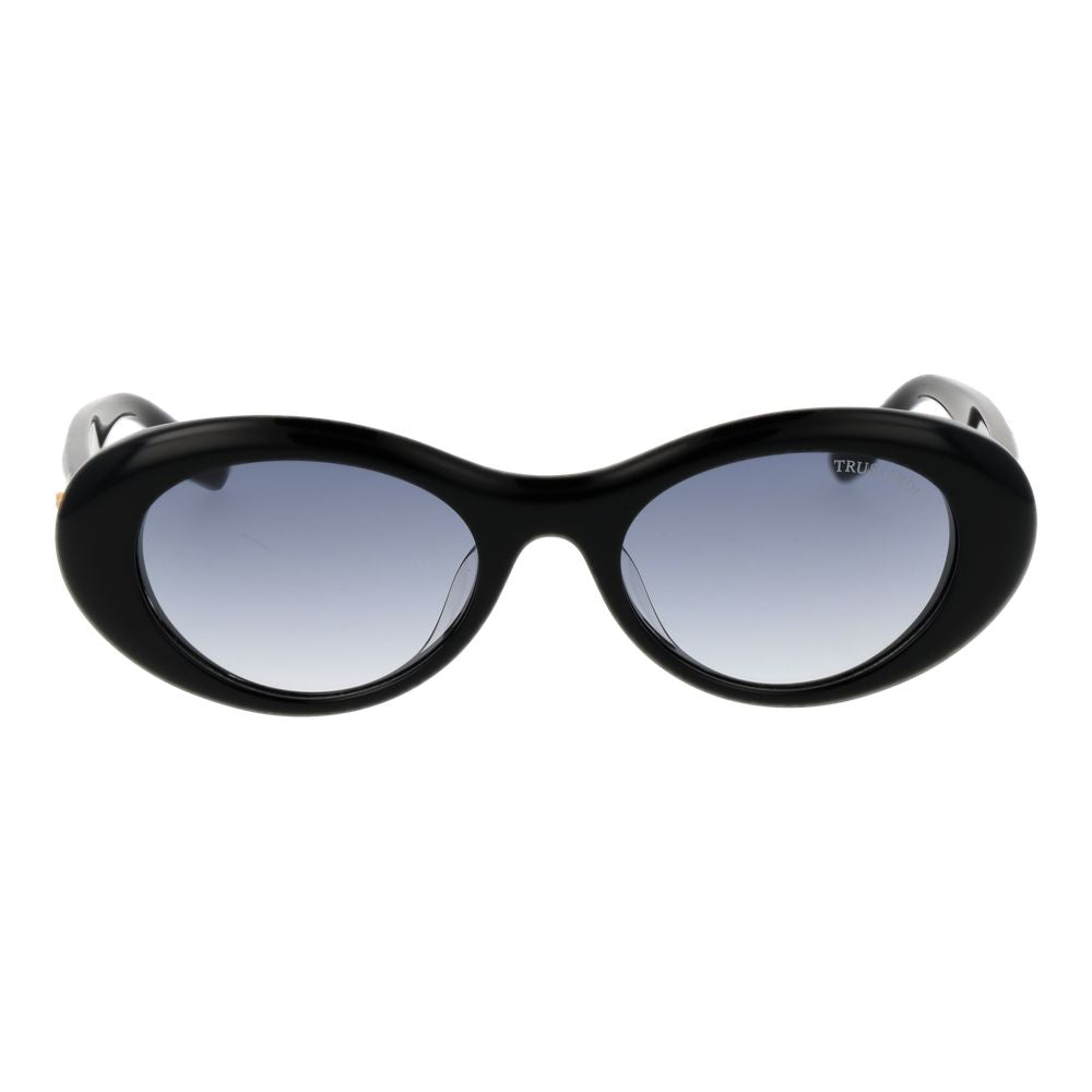 Trussardi Schwarze Sonnenbrille aus Acetat