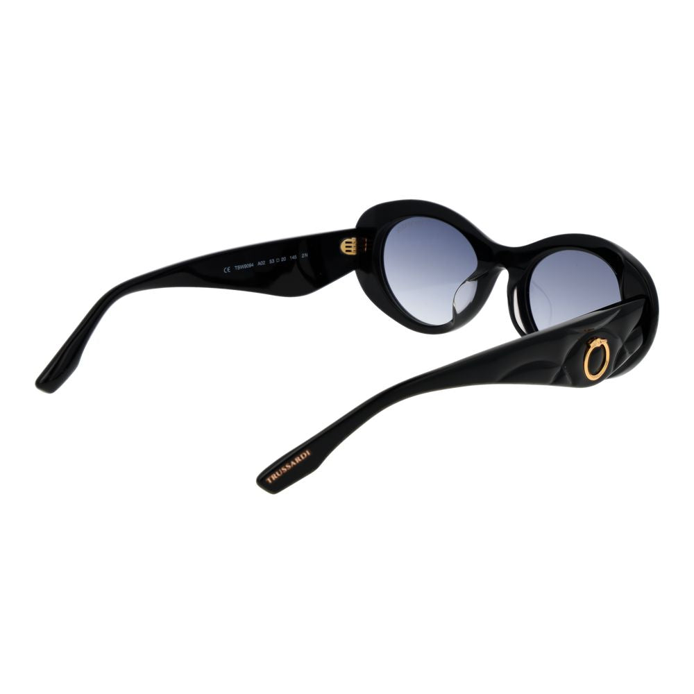 Trussardi Schwarze Sonnenbrille aus Acetat