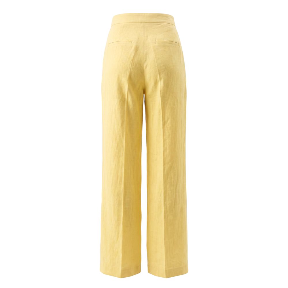 Trussardi Jeans Gelbe Leinenhose für Damen