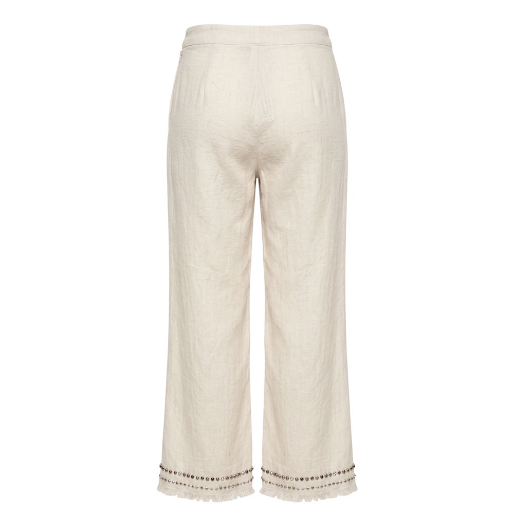 Trussardi Jeans Weiße Baumwollhose für Damen