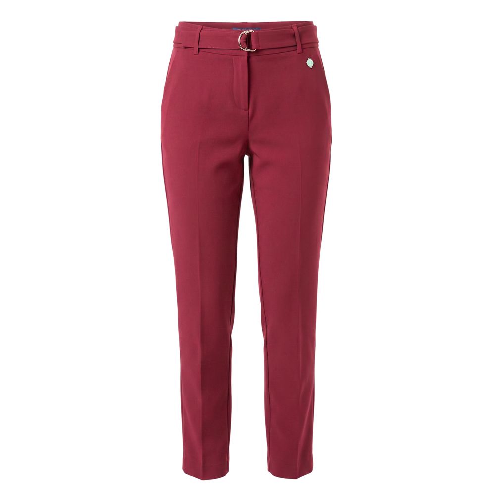 Trussardi Jeans Rote Damen Hose aus Polyester