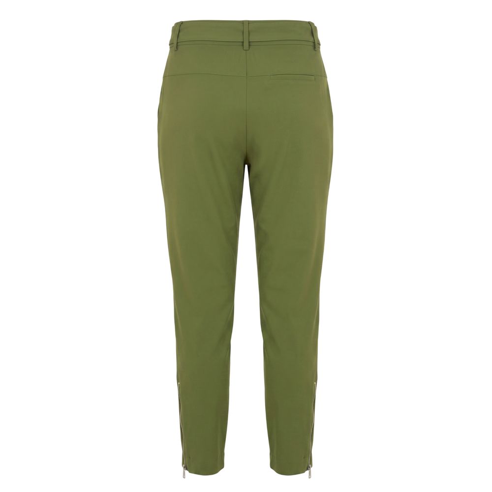 Trussardi Jeans Grüne Damen-Hose aus Polyester