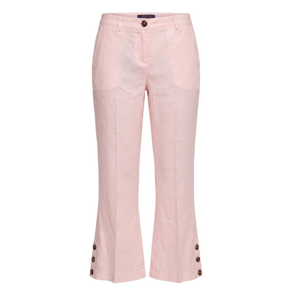 Trussardi Jeans Pink Flax Damen Hose