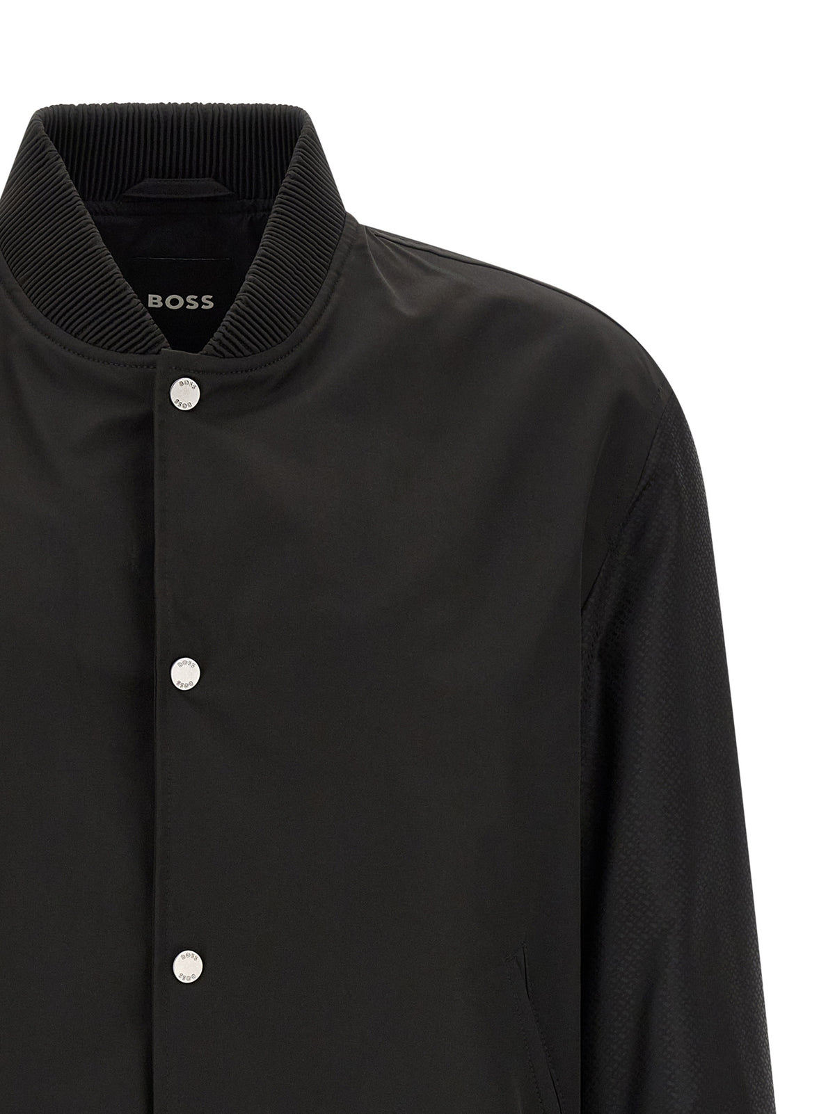 Hugo Boss Schwarzer Bomber aus Polyester