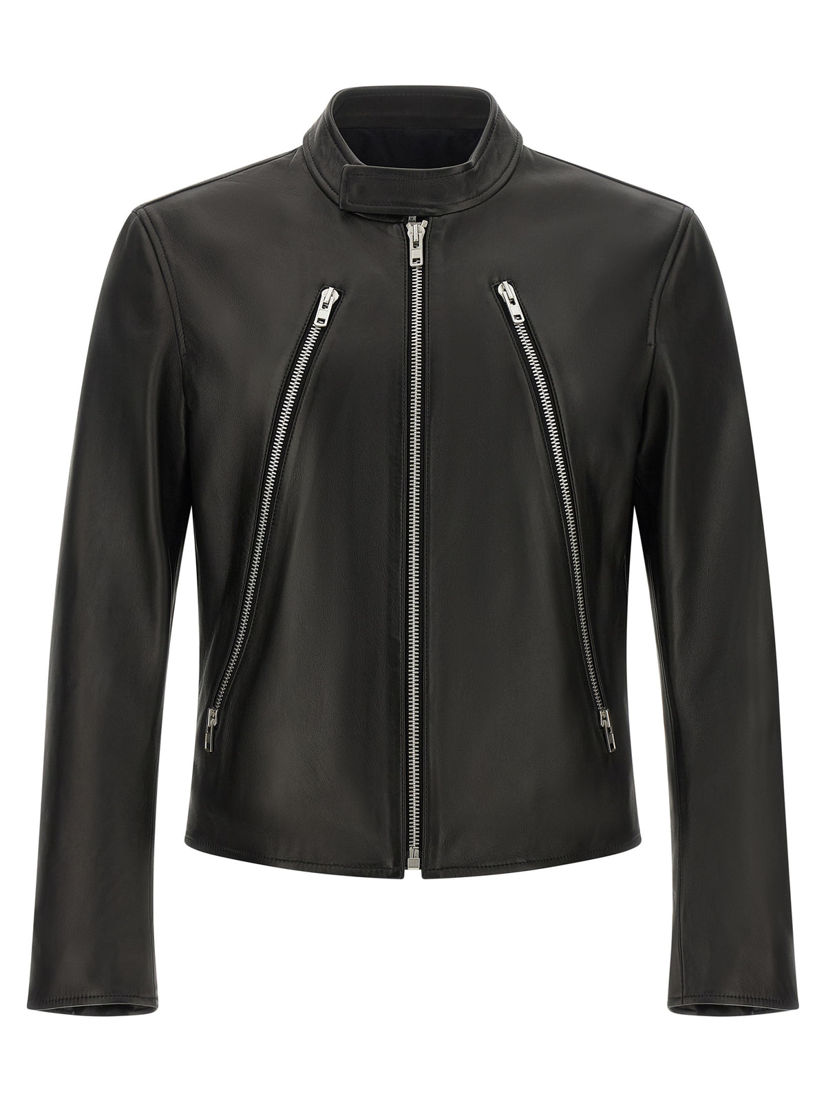 Maison Margiela Schwarze Lammlederjacke