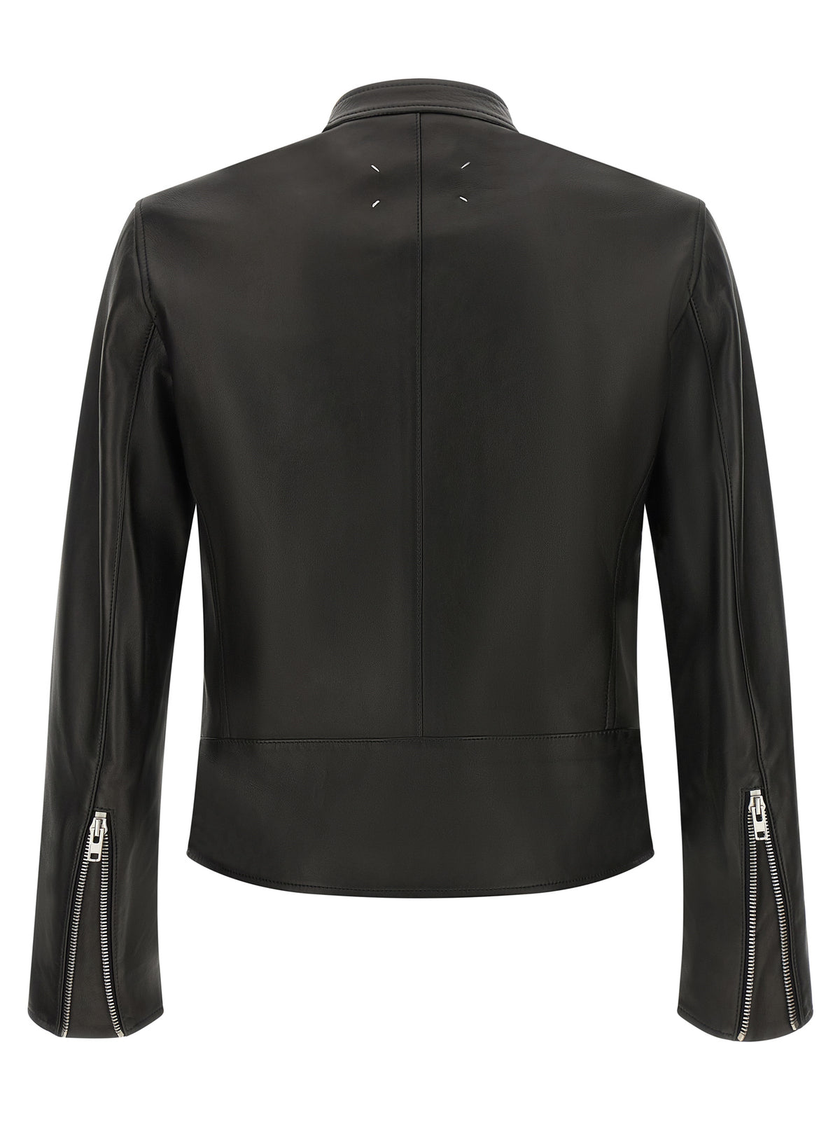 Maison Margiela Schwarze Lammlederjacke