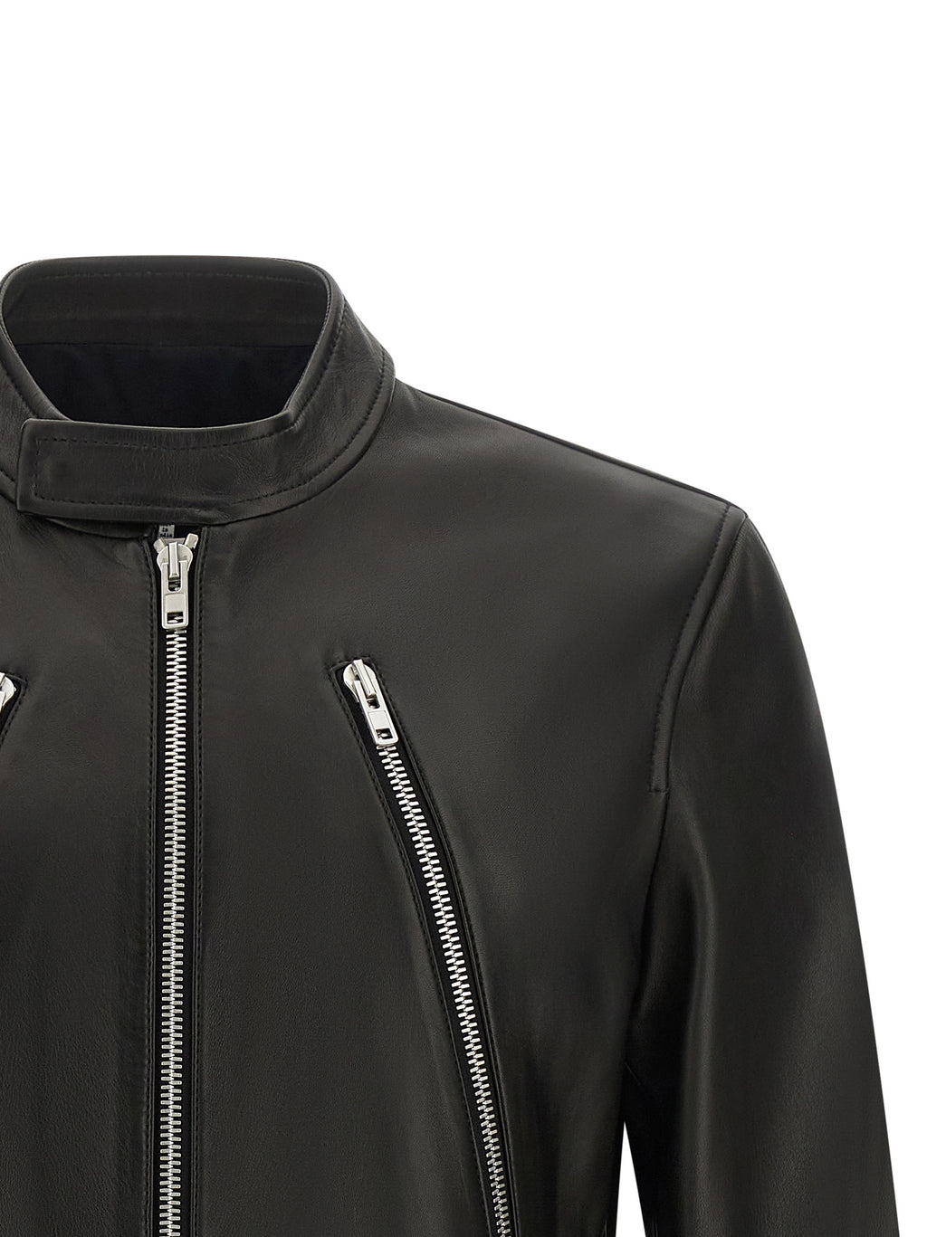 Maison Margiela Schwarze Lammlederjacke