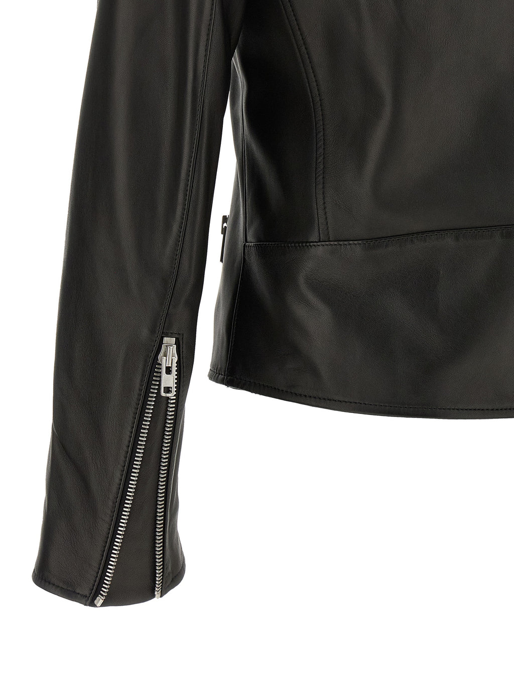 Maison Margiela Schwarze Lammlederjacke
