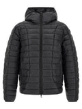 Diesel Schwarze Polyester-Jacke in voller Länge