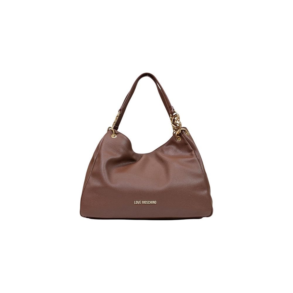 Love Moschino Braune Handtasche aus Polyethylen