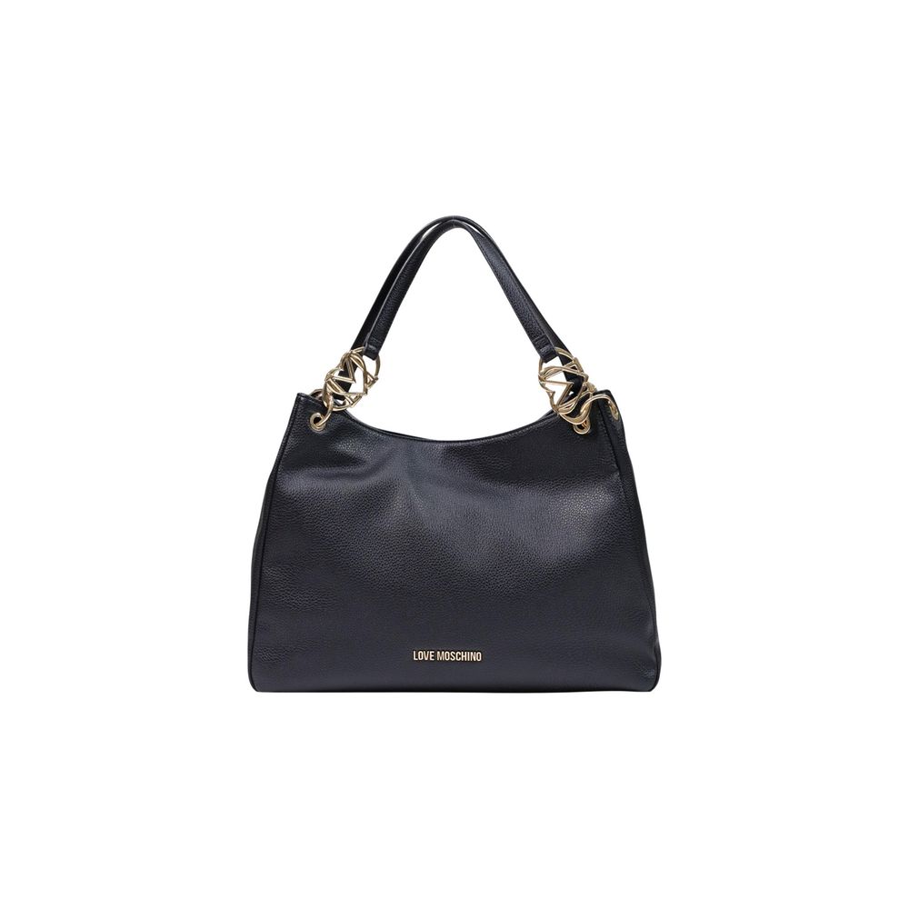Love Moschino Schwarze Handtasche aus Polyethylen