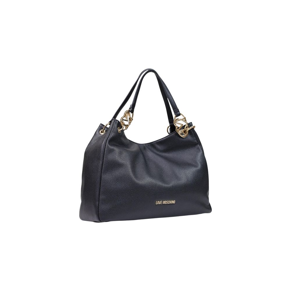 Love Moschino Schwarze Handtasche aus Polyethylen