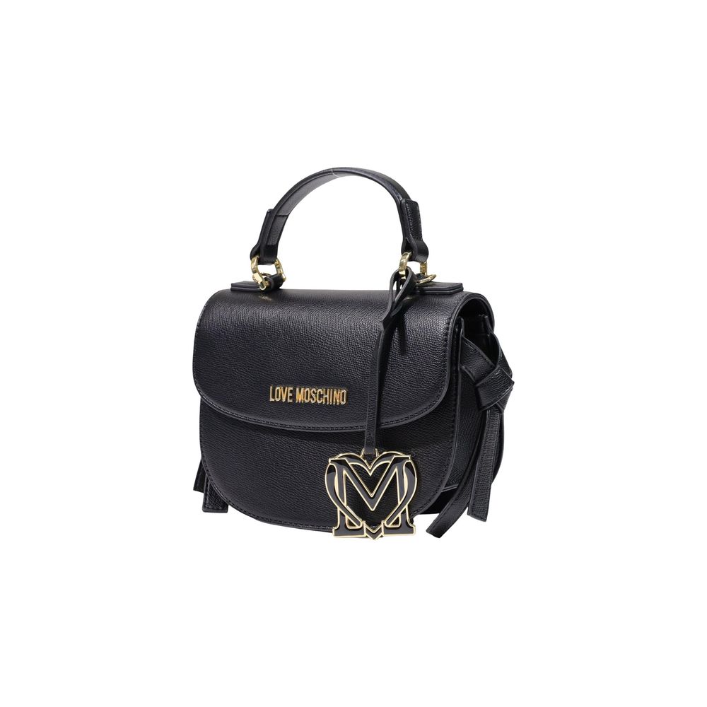 Love Moschino Schwarze Handtasche aus Polyethylen