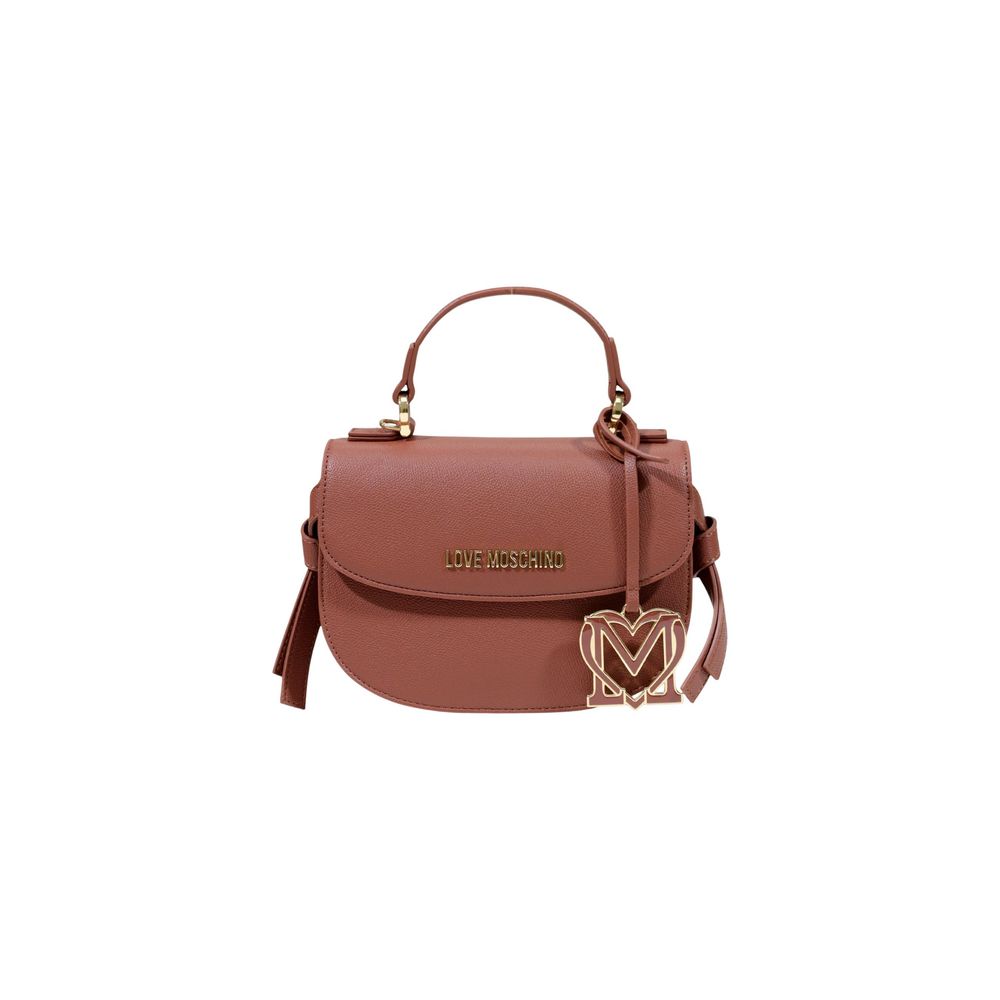 Love Moschino Braune Handtasche aus Polyethylen