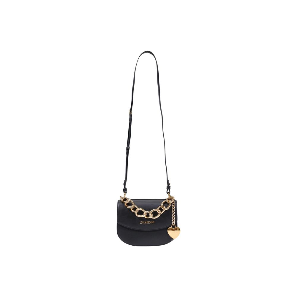 Love Moschino Schwarze Handtasche aus Polyester