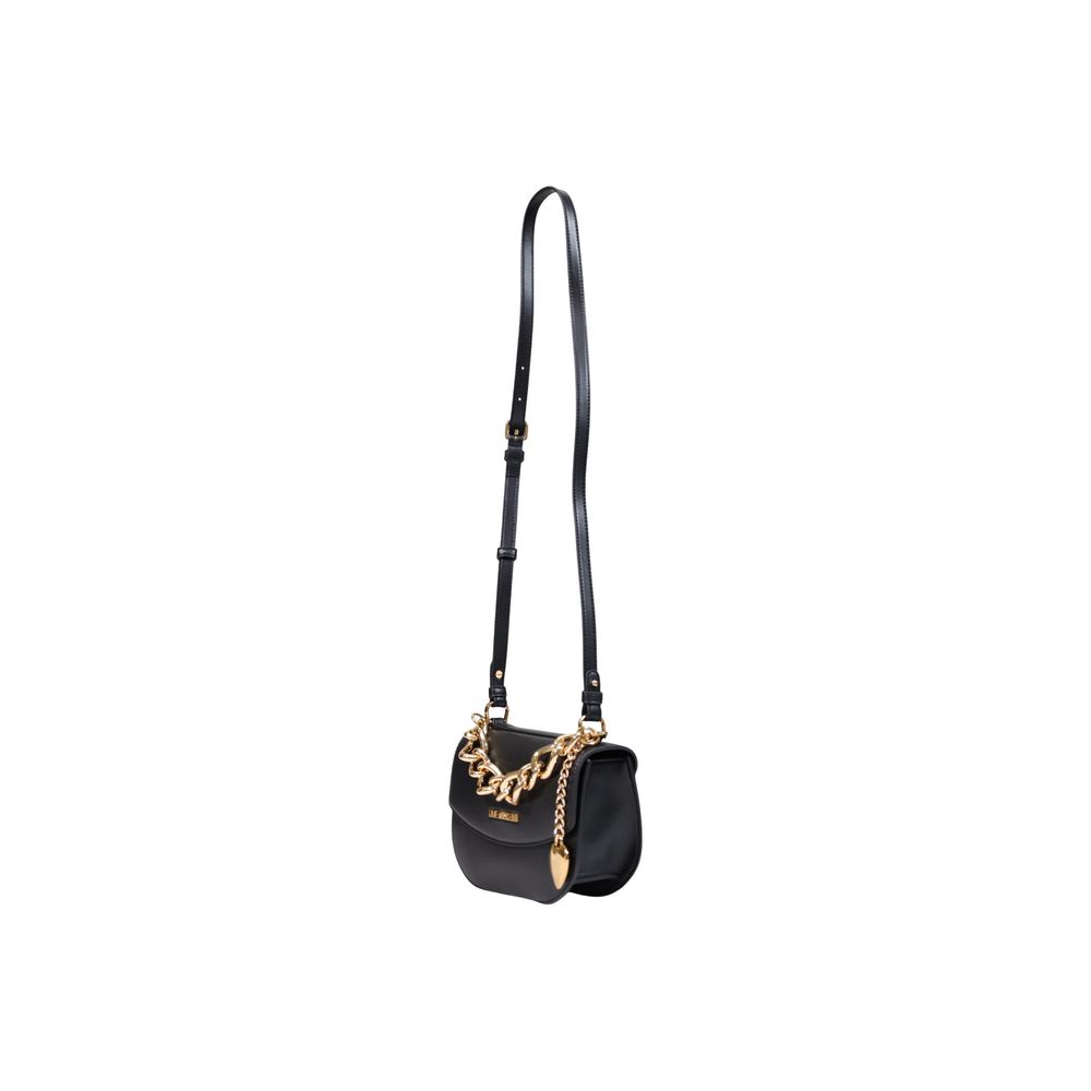 Love Moschino Schwarze Handtasche aus Polyester