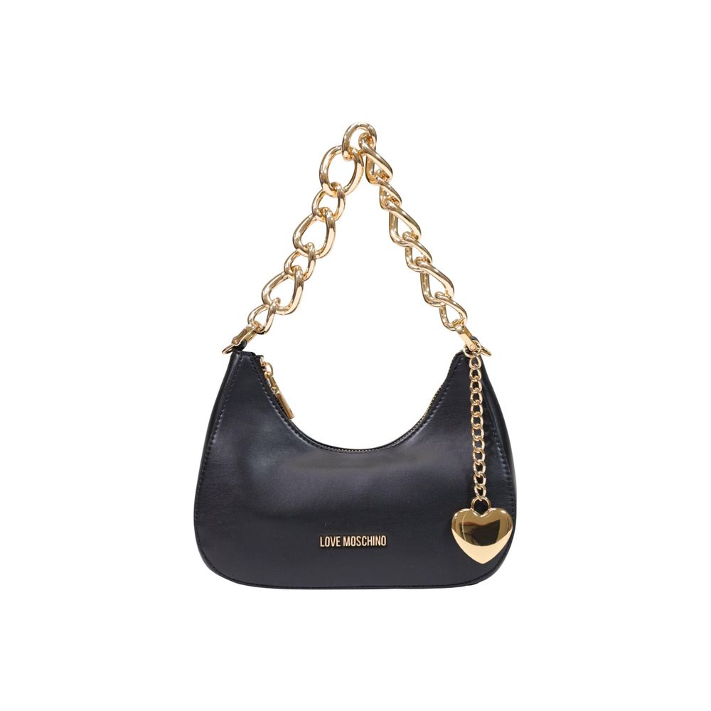 Love Moschino Schwarze Handtasche aus Polyester
