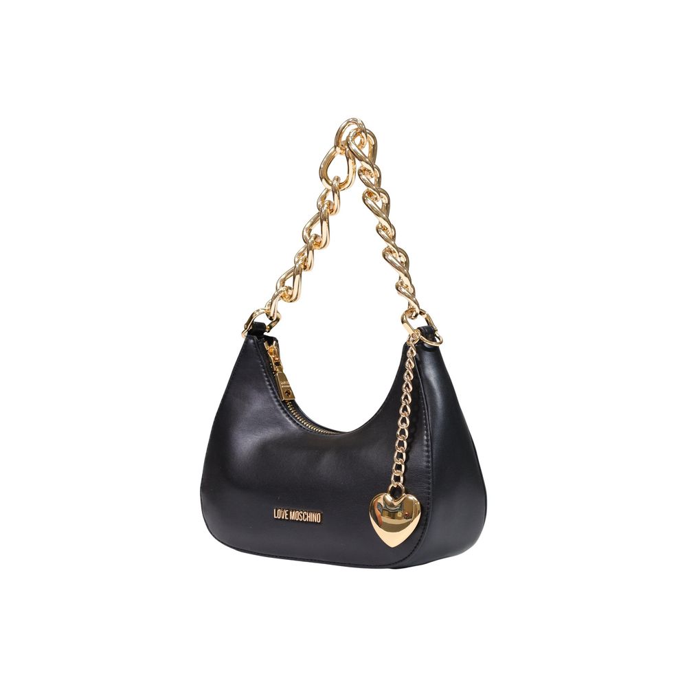 Love Moschino Schwarze Handtasche aus Polyester