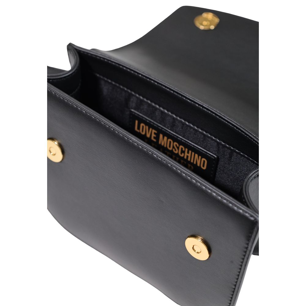 Love Moschino Schwarze Handtasche aus Polyester