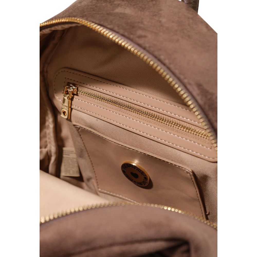 Love Moschino Brauner Rucksack aus Polyester