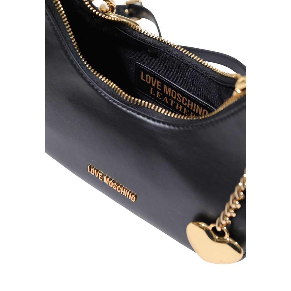 Love Moschino Schwarze Handtasche aus Polyester