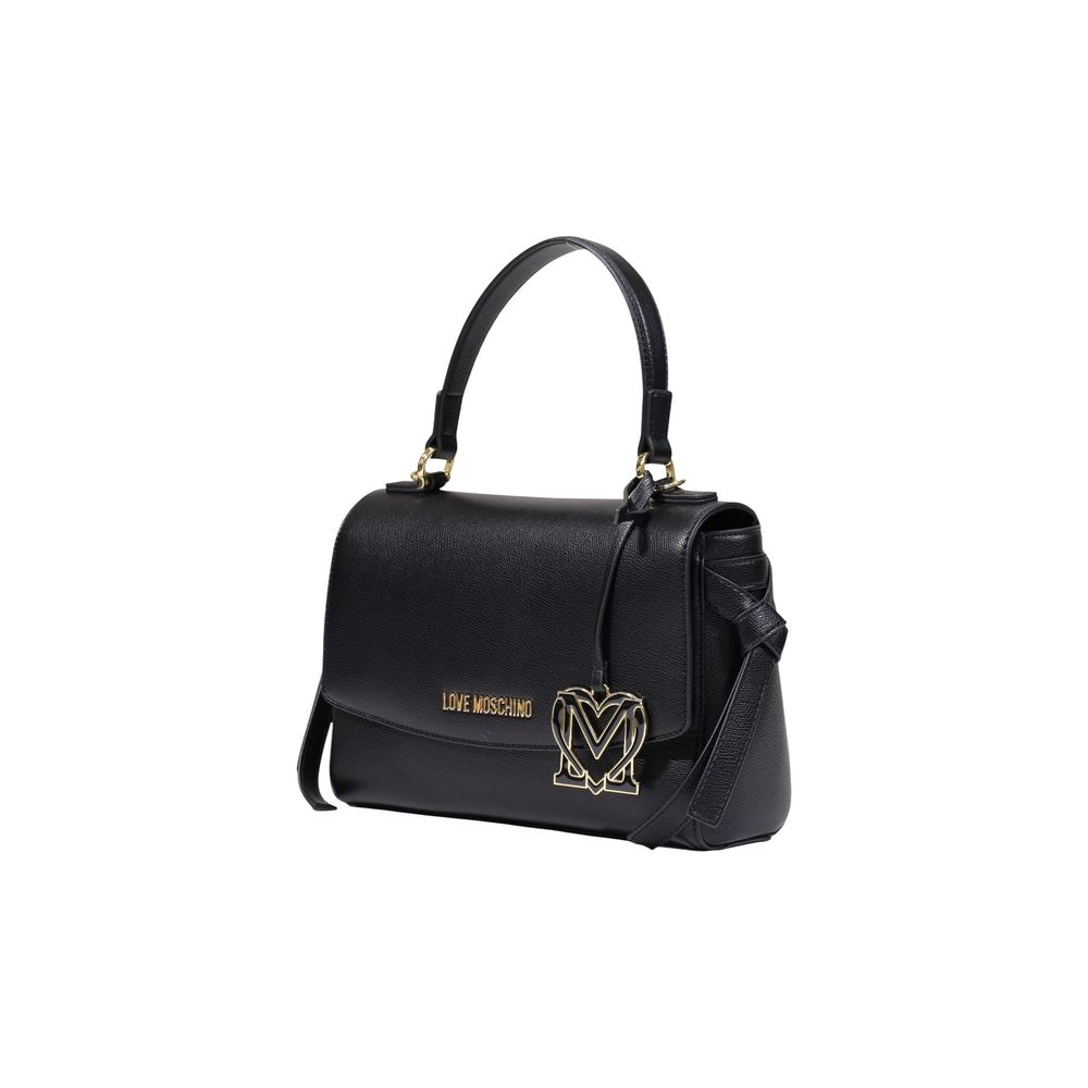 Love Moschino Schwarze Handtasche aus Polyethylen