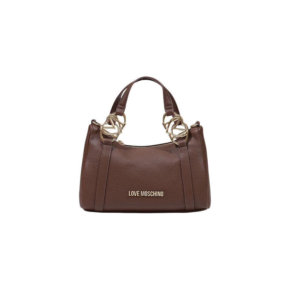 Love Moschino Braune Handtasche aus Polyethylen
