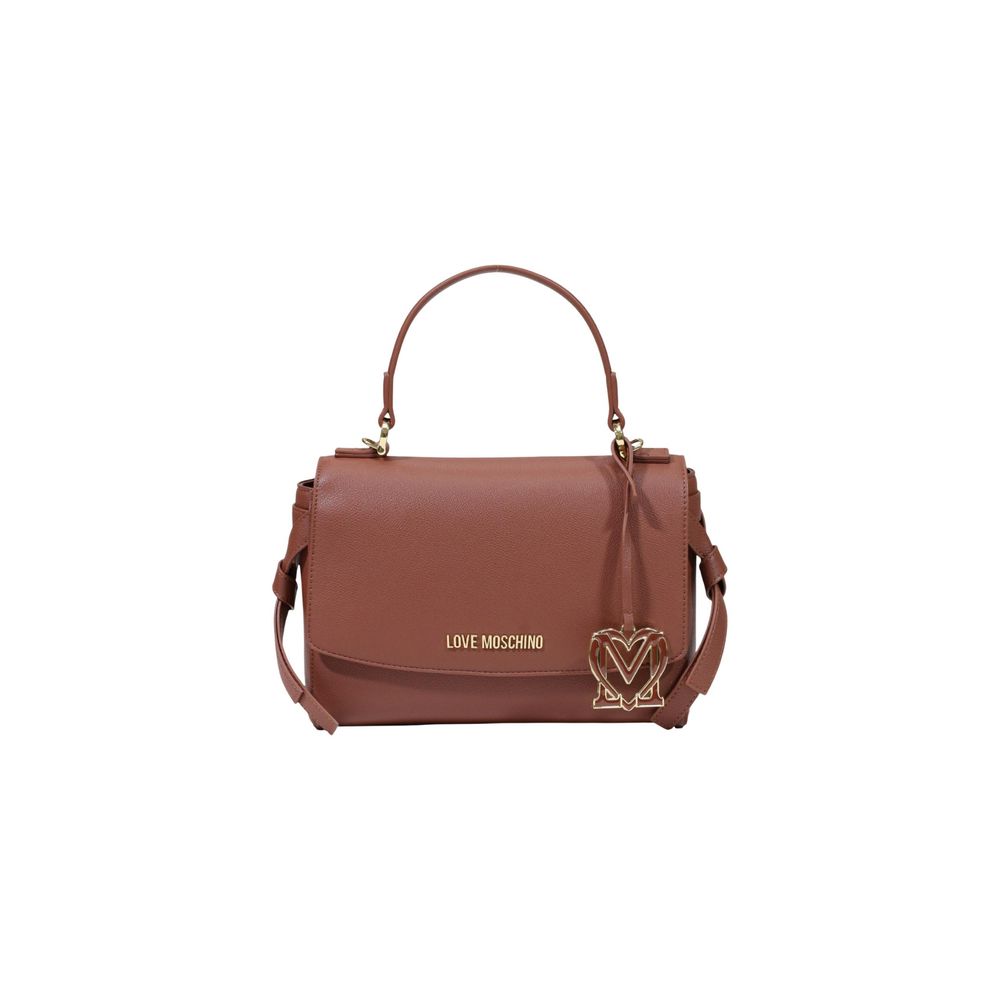 Love Moschino Braune Handtasche aus Polyethylen