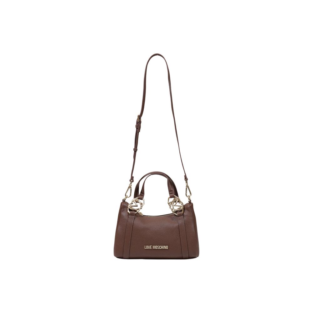 Love Moschino Braune Handtasche aus Polyethylen