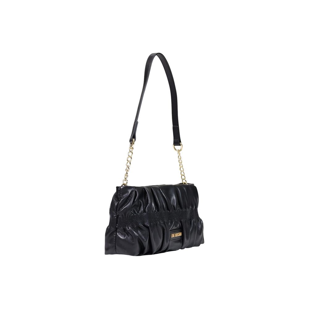 Love Moschino Schwarze Handtasche aus Polyethylen