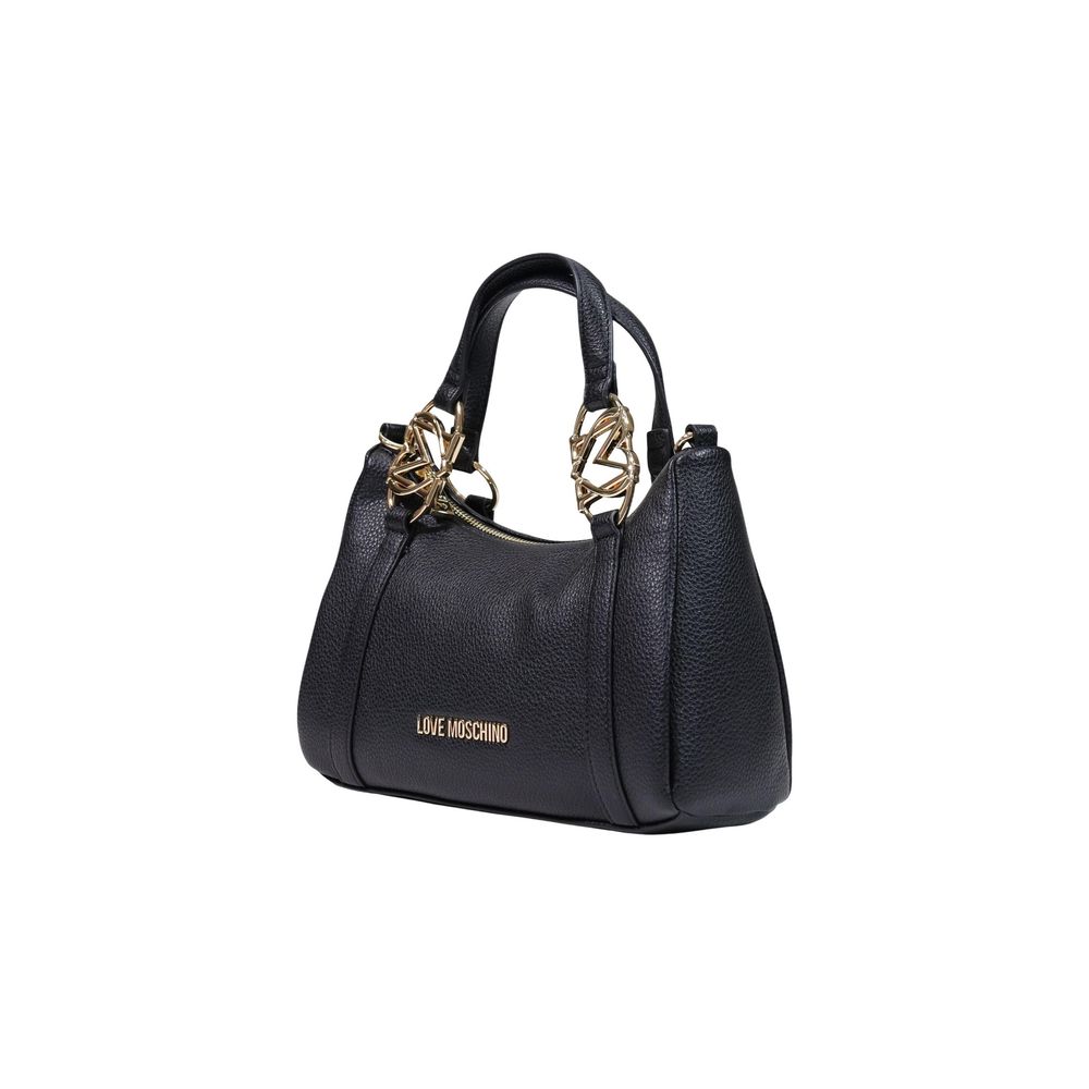 Love Moschino Schwarze Handtasche aus Polyethylen