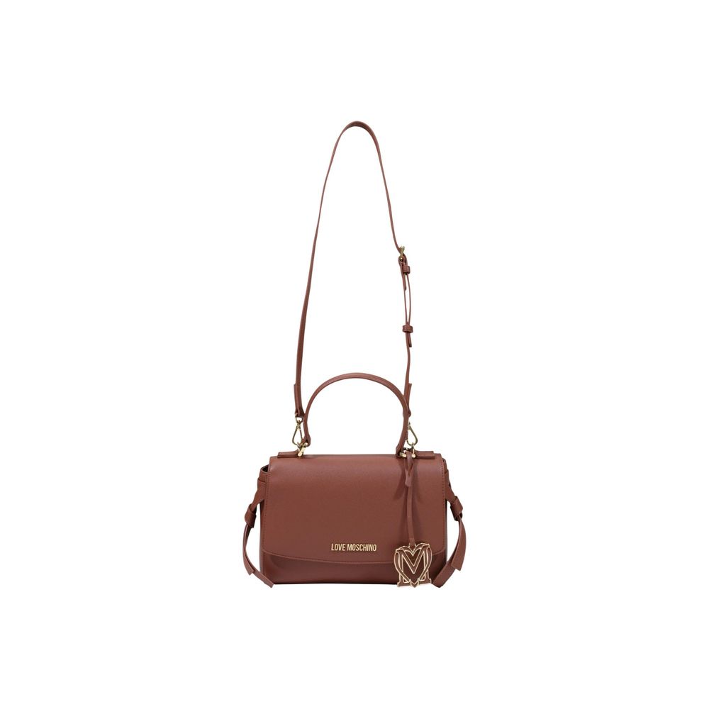 Love Moschino Braune Handtasche aus Polyethylen