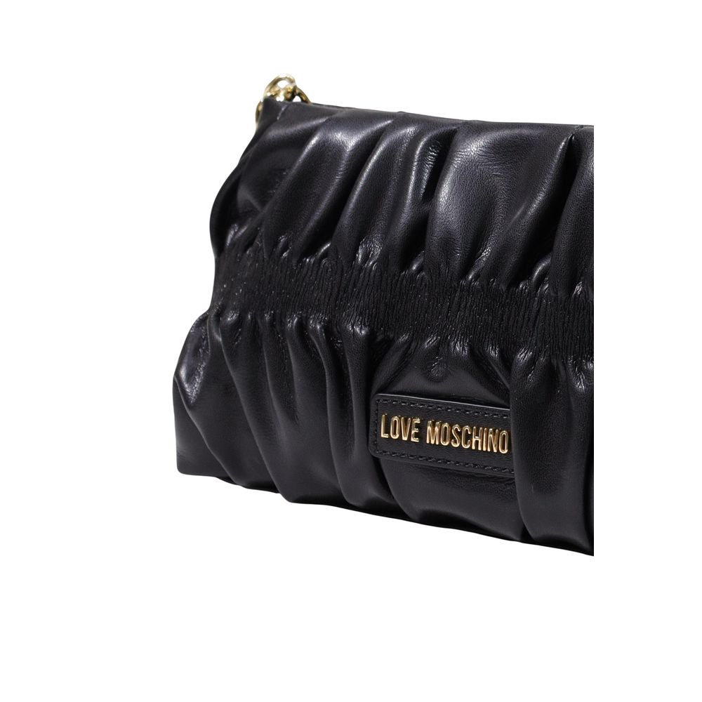 Love Moschino Schwarze Handtasche aus Polyethylen