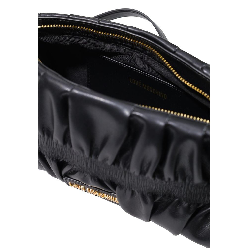 Love Moschino Schwarze Handtasche aus Polyethylen