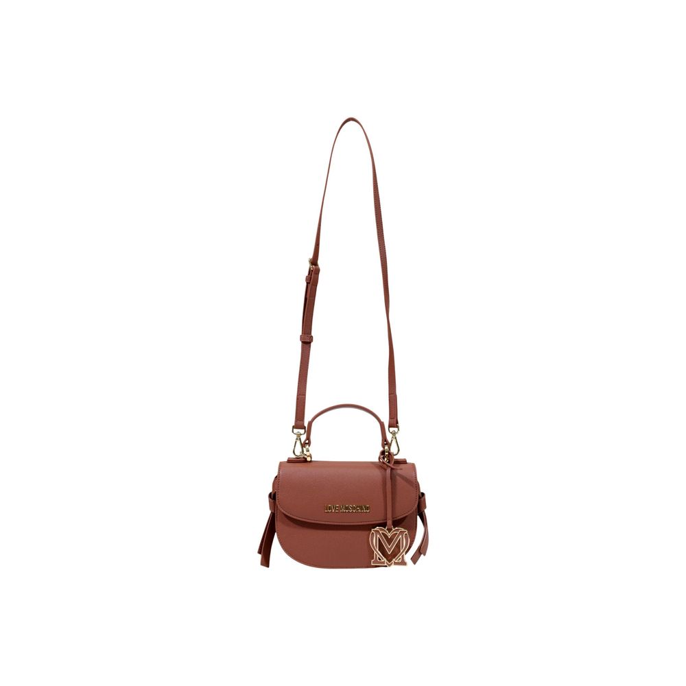 Love Moschino Braune Handtasche aus Polyethylen