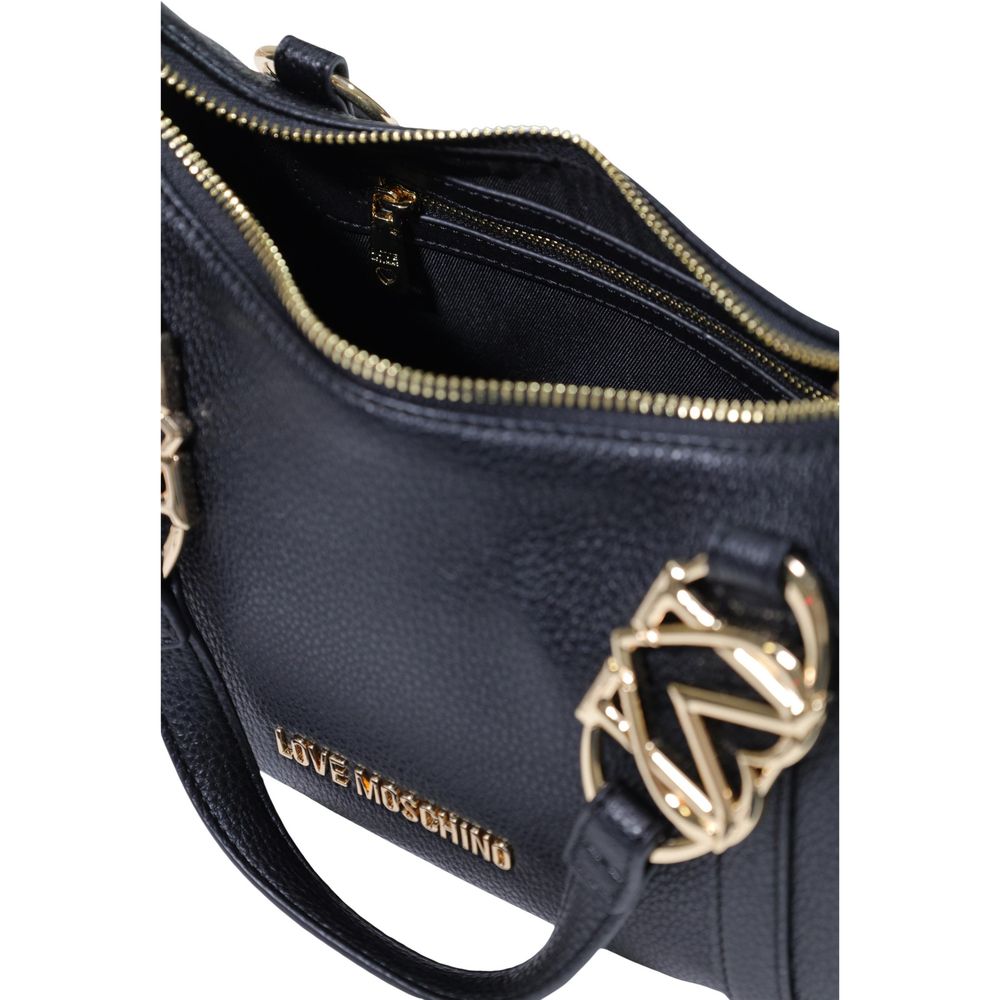 Love Moschino Schwarze Handtasche aus Polyethylen