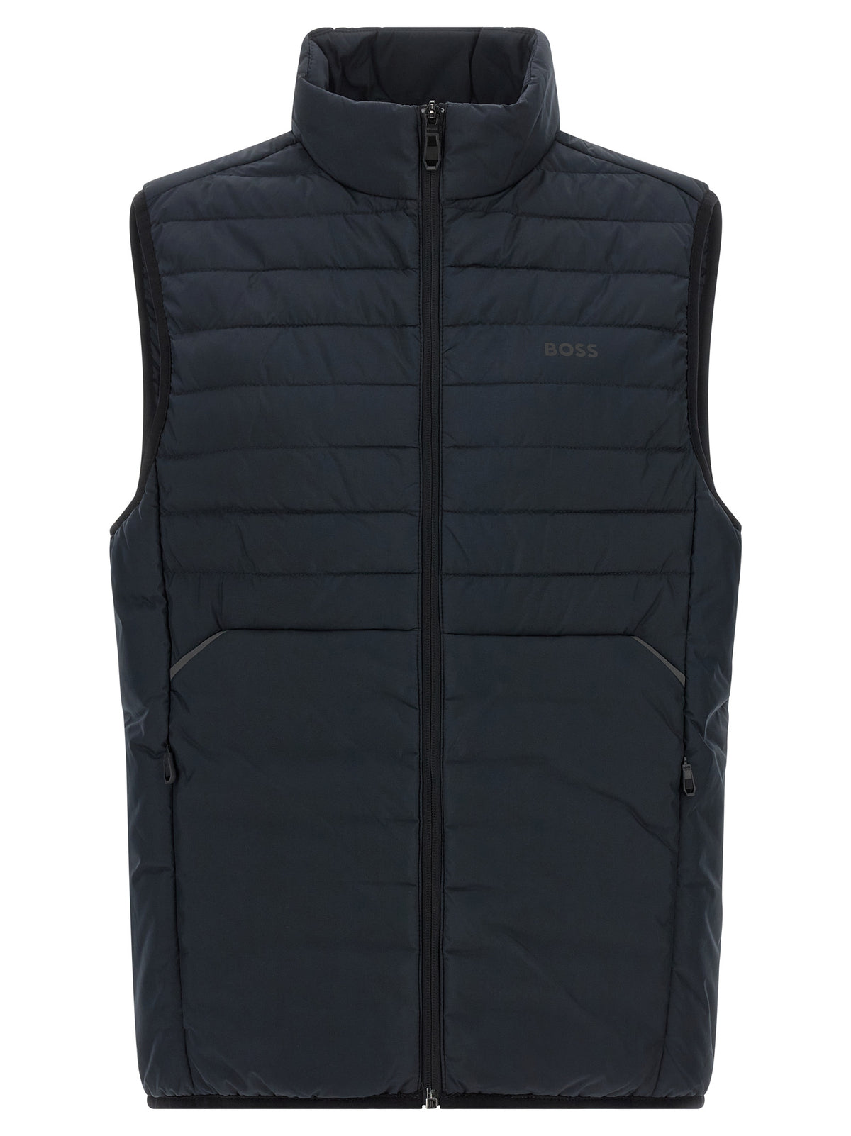 Hugo Boss Ärmellose blaue Jacke aus Polyester
