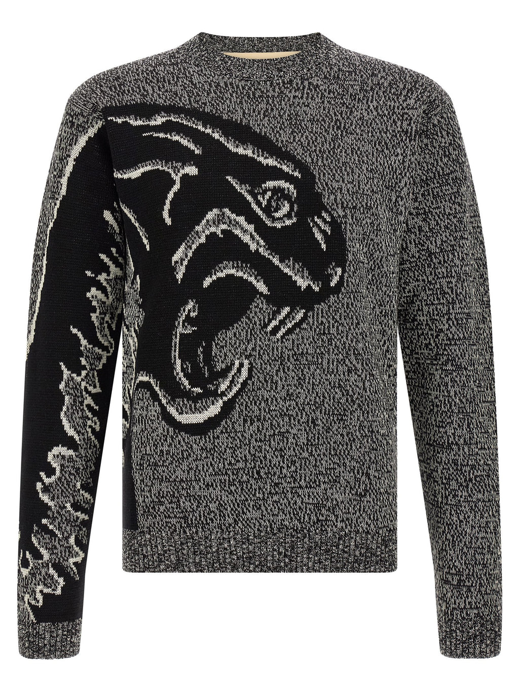 Valentino Garavani Zweifarbige Strickjacke aus reiner Schurwolle