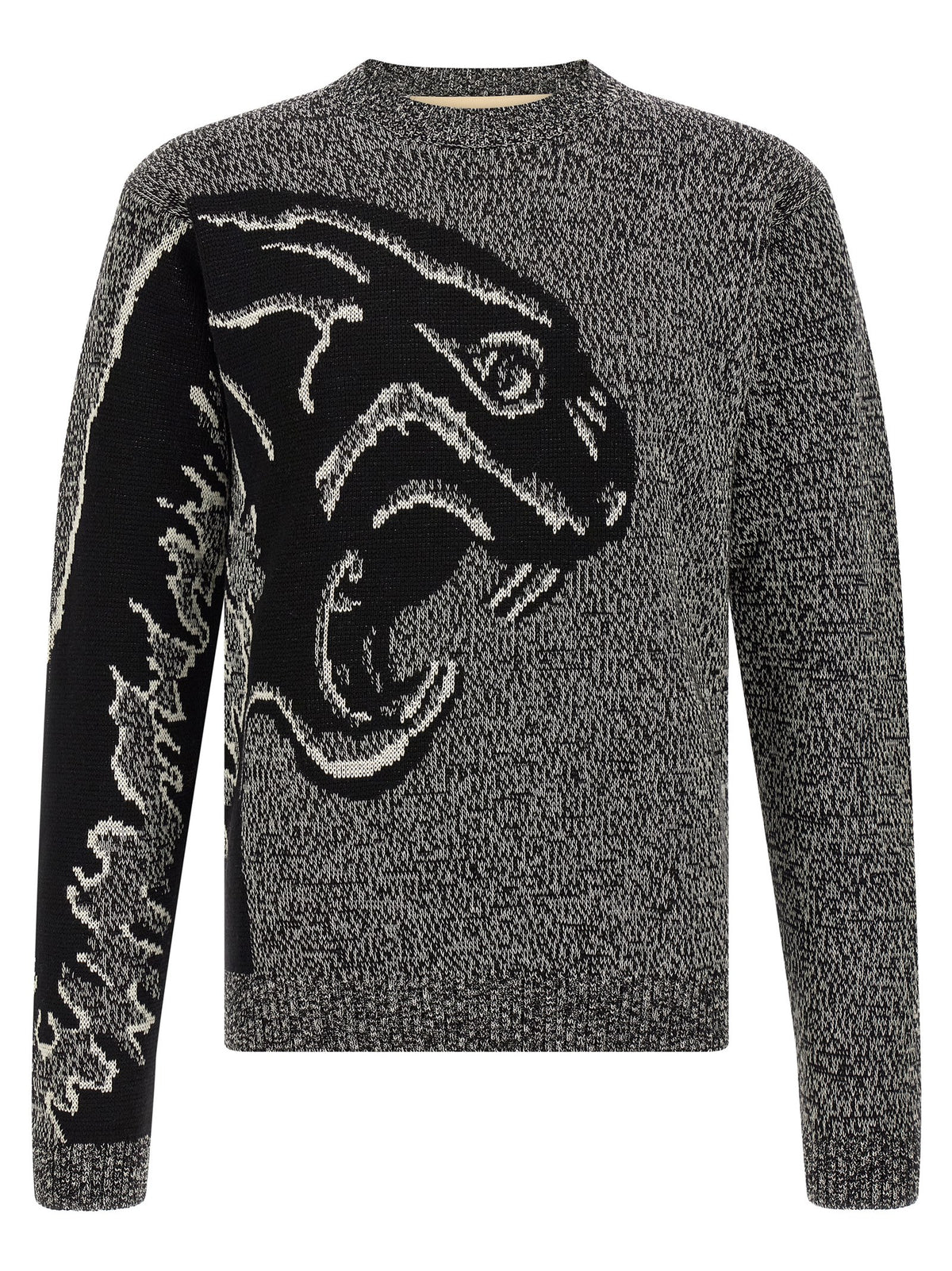 Valentino Garavani Zweifarbige Strickjacke aus reiner Schurwolle