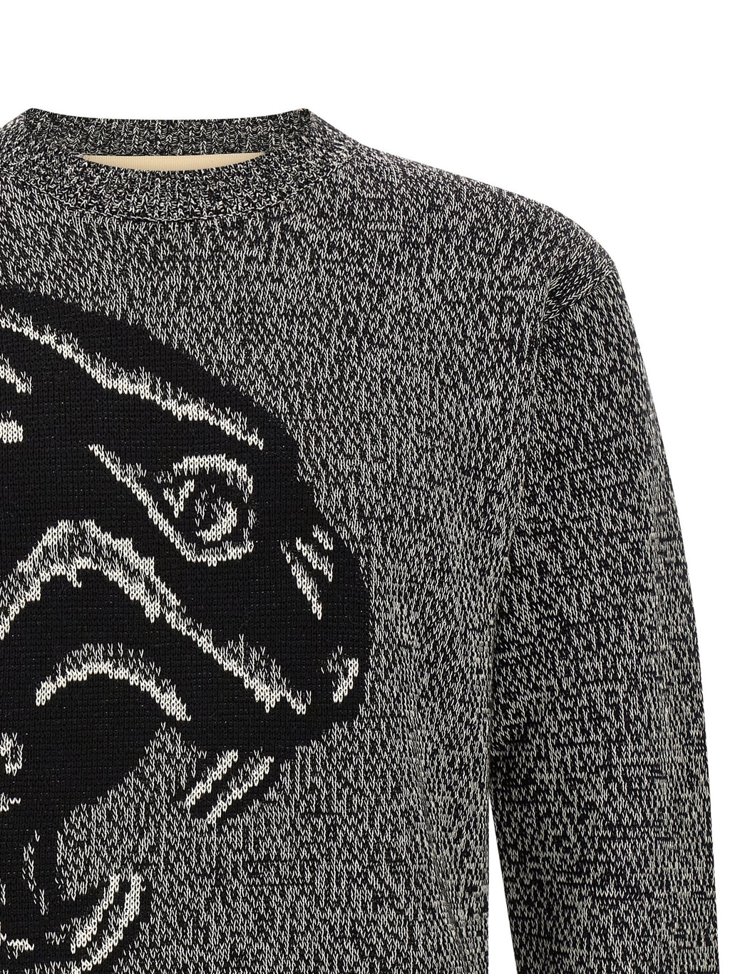 Valentino Garavani Zweifarbige Strickjacke aus reiner Schurwolle