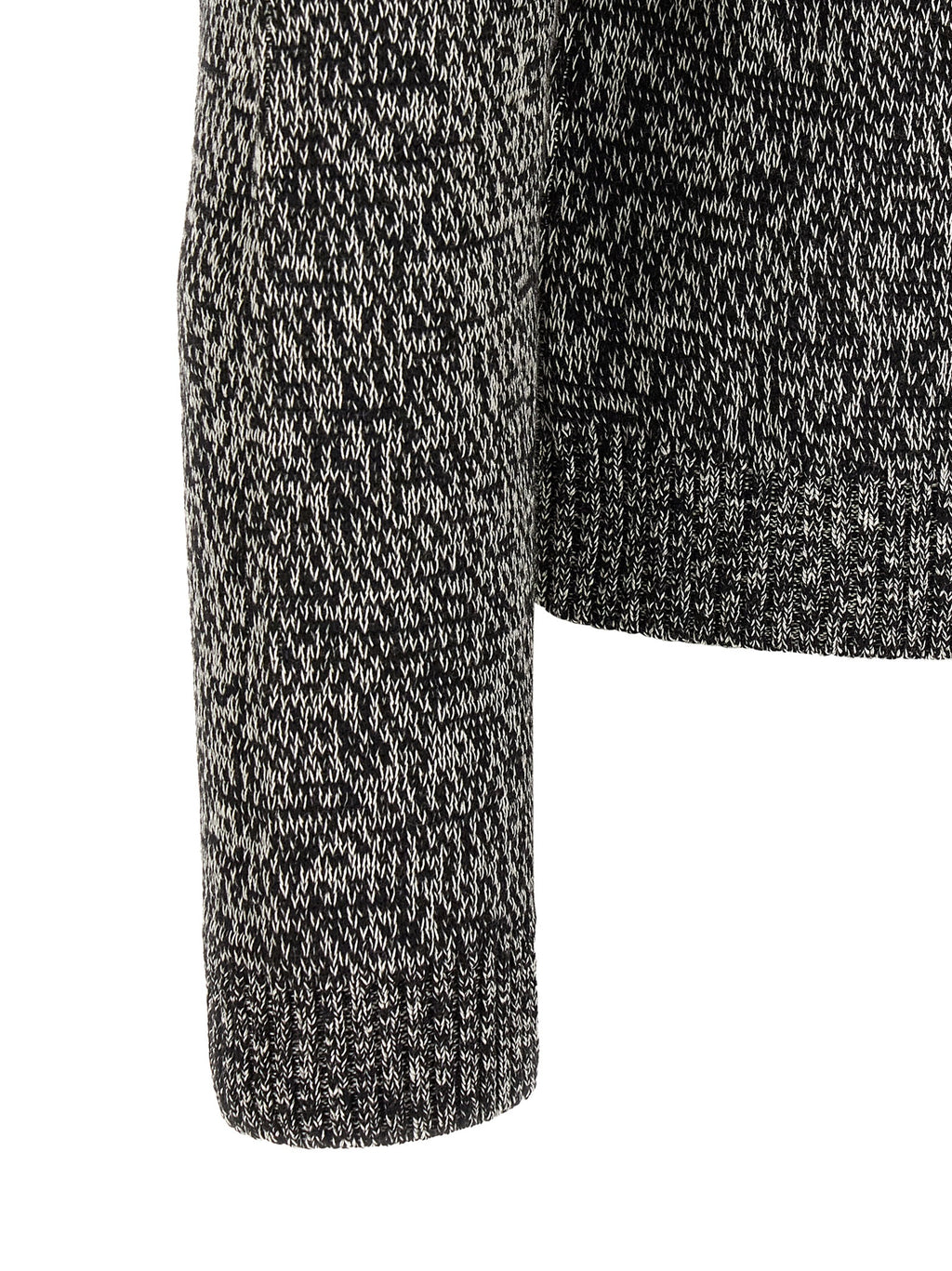 Valentino Garavani Zweifarbige Strickjacke aus reiner Schurwolle