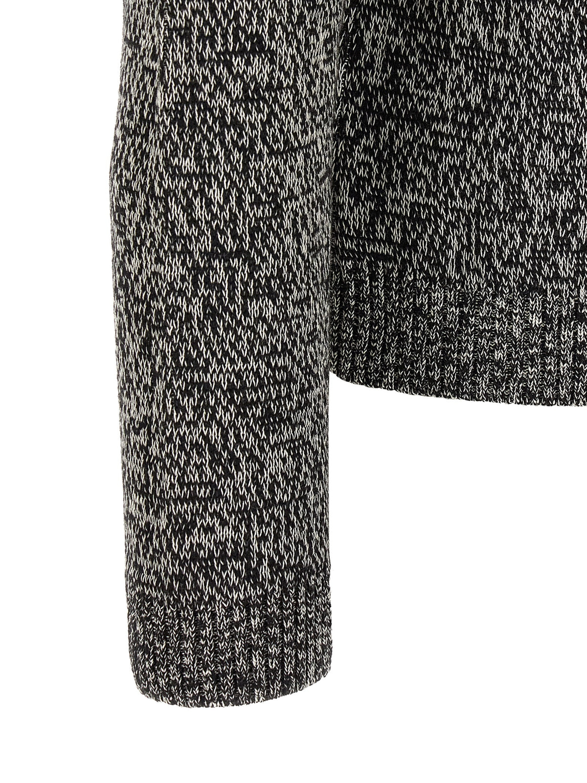 Valentino Garavani Zweifarbige Strickjacke aus reiner Schurwolle