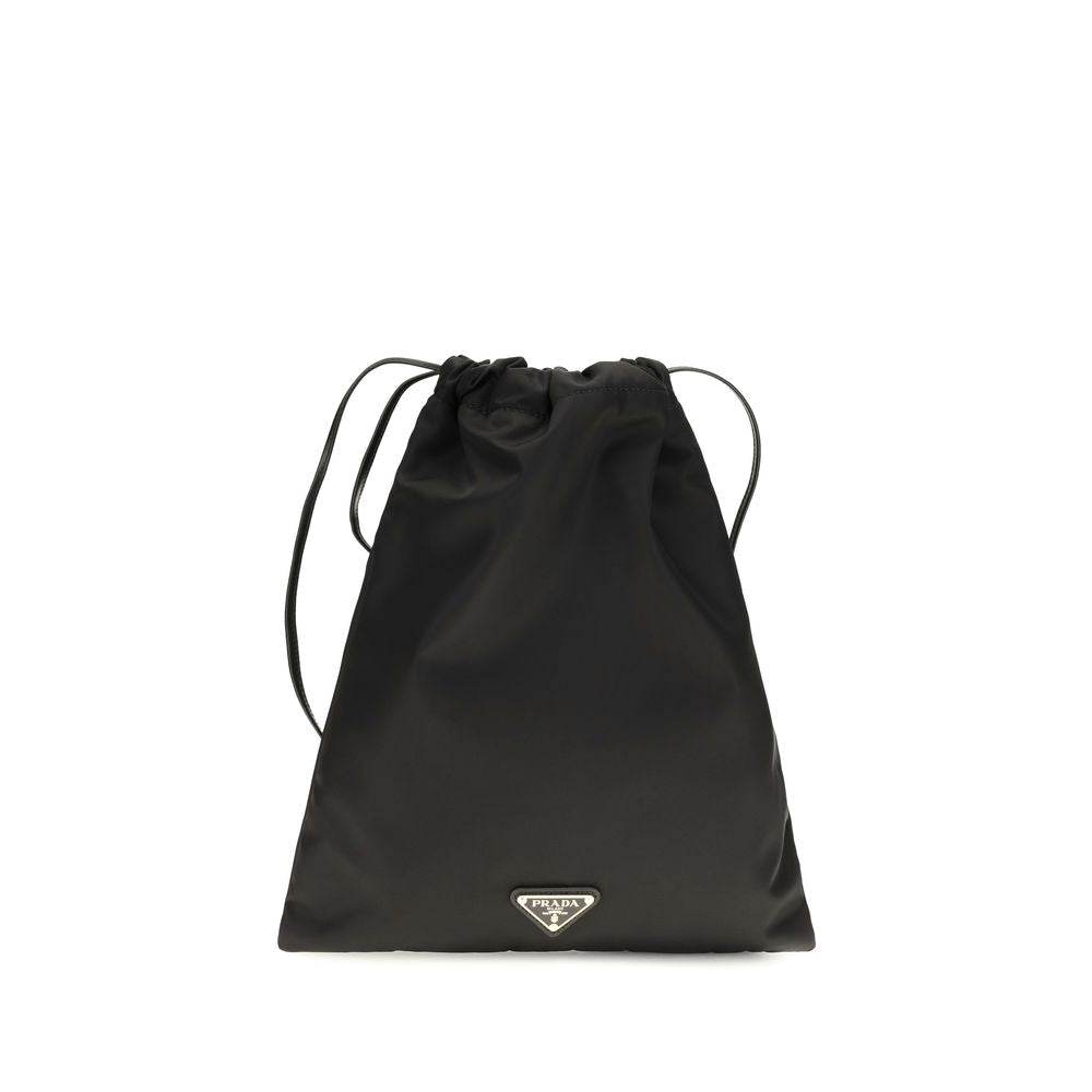 Prada Schwarze Polyamid-Geldbörse