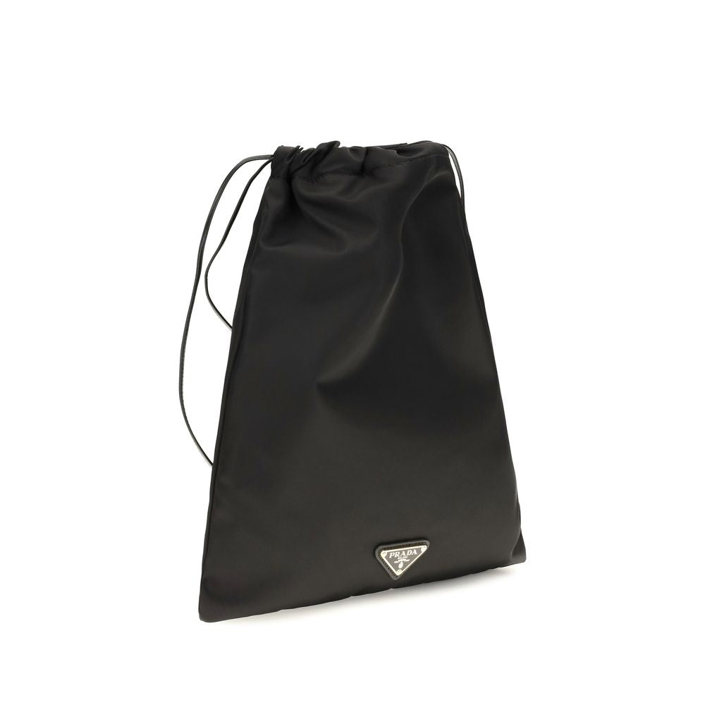 Prada Schwarze Polyamid-Geldbörse