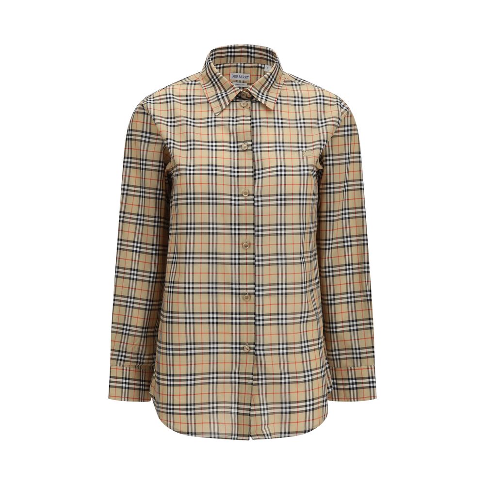 Burberry Beige Cotton Pattern Shirt